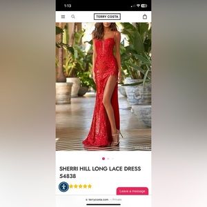Sherri Hill Long Lace Prom Dress
Item: 54838
Color: Red
Size: 0
